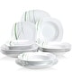 preview thumbnail 16 of 24, VEWEET Aviva Porcelain Dinnerware Set (Service for 6)