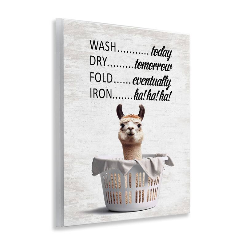 Stupell Funny Laundry Timing Wall Plaque Art Design By Lettered and Lined