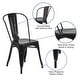 preview thumbnail 52 of 164, Metal Indoor/ Outdoor Stackable Bistro Chair (Set of 4)