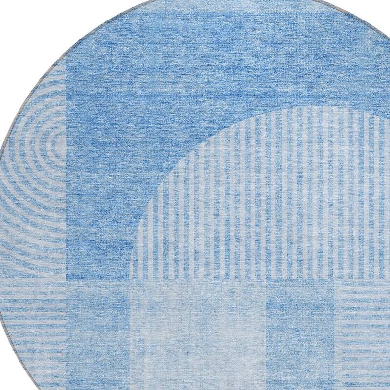 HomeRoots Geometric Transitional Rectangle Outdoor Rug