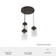 preview thumbnail 8 of 16, Hunter Devon Park 3-Light Round Cluster Pendant - Kitchen Island, Dining Room, Entry - Farmhouse, Rustic