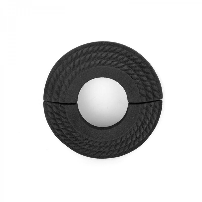Black Radiator Flange Triple Roped Style Aluminum Lacquered Finish 1" (IPS) Pipe Flanges 1.38" ID - 3.13" OD Renovators Supply