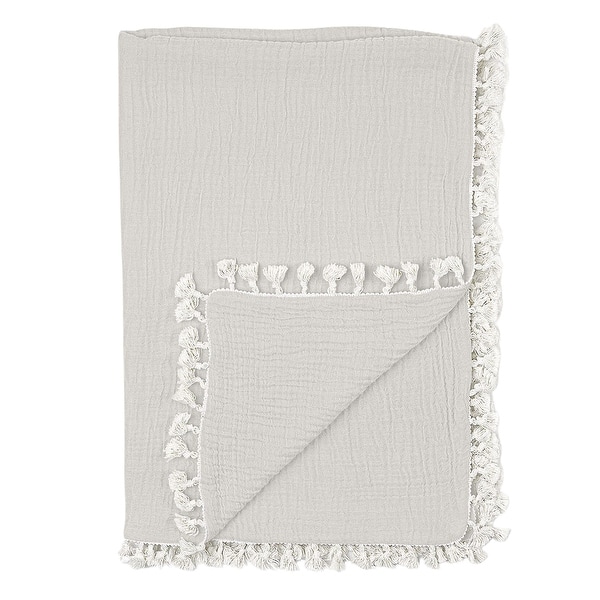 slide 2 of 63, Crane Baby 6-Layer Muslin Blanket Grey