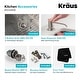 preview thumbnail 28 of 45, Kraus 3-in-1 Set Undermount Kitchen Sink, Pulldown Faucet, Dispenser