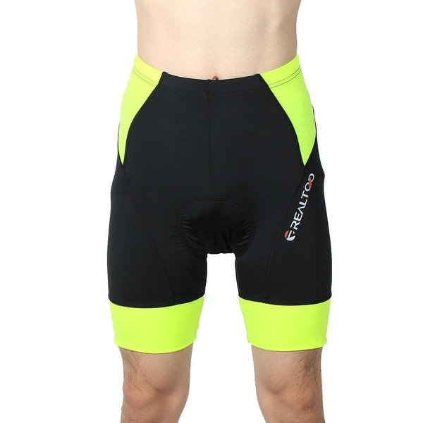 REALTOO Authorized Men Summer Bicycle Underwear Cycling Shorts Black L (W 38)