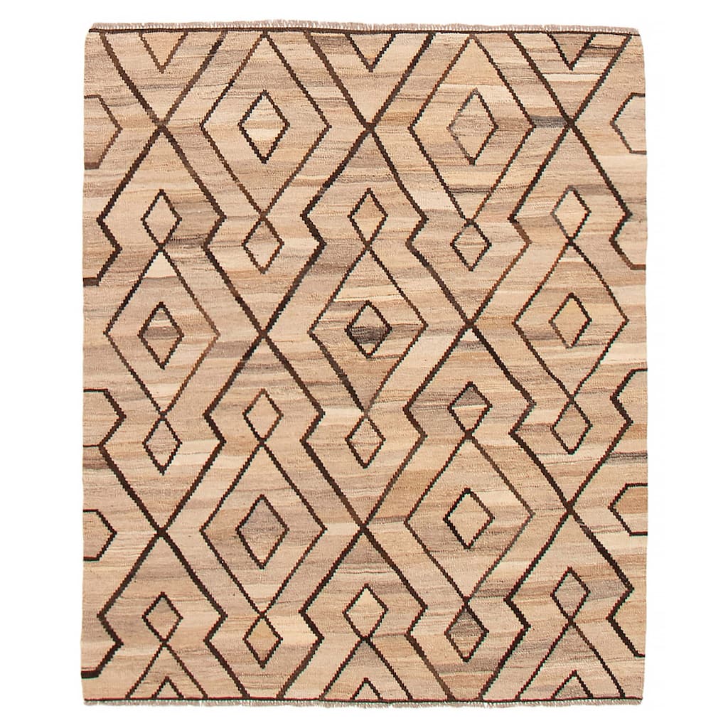 Sivas Tan Kilim 5'3" x 6'6" - 5'3 x 6'6