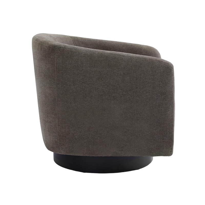 Modern Round Swivel Accent Chair Set of 2 Barrel Chair for Living Room