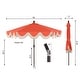 preview thumbnail 159 of 157, 9ft Tassel Patio Umbrella Auto-Tilt, Crank , by JONATHAN Y