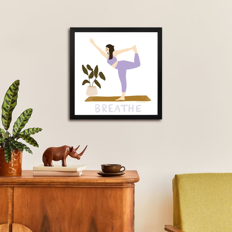 Breathe Premium Framed Poster by Harmony Willow