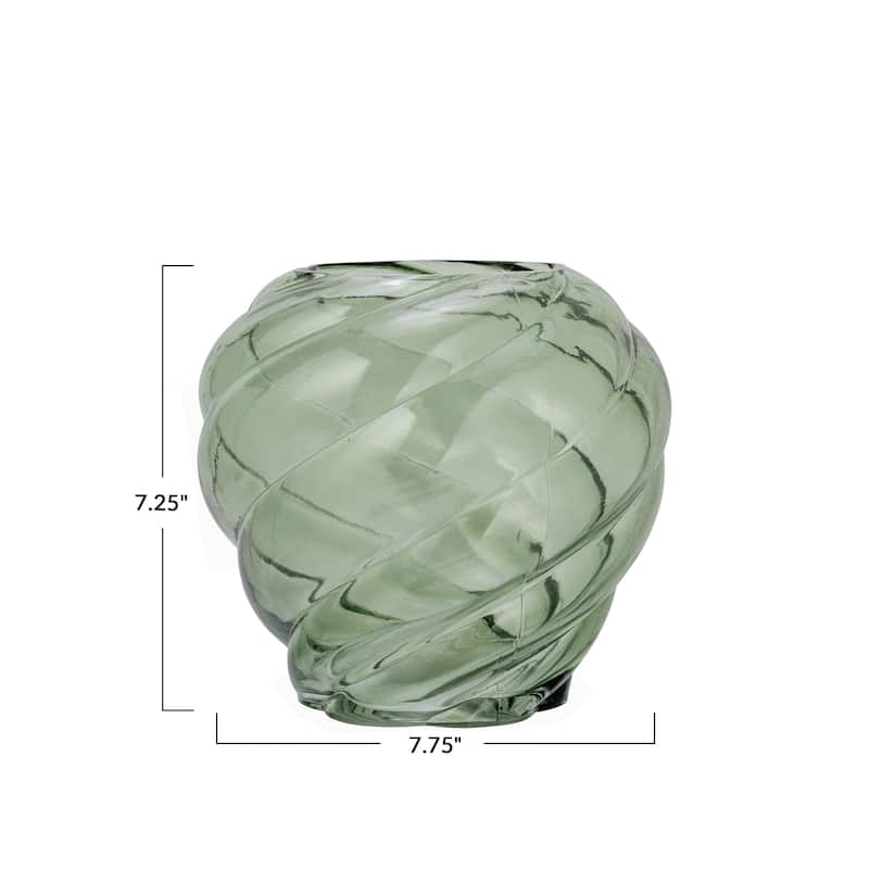 Twisted Glass Vase