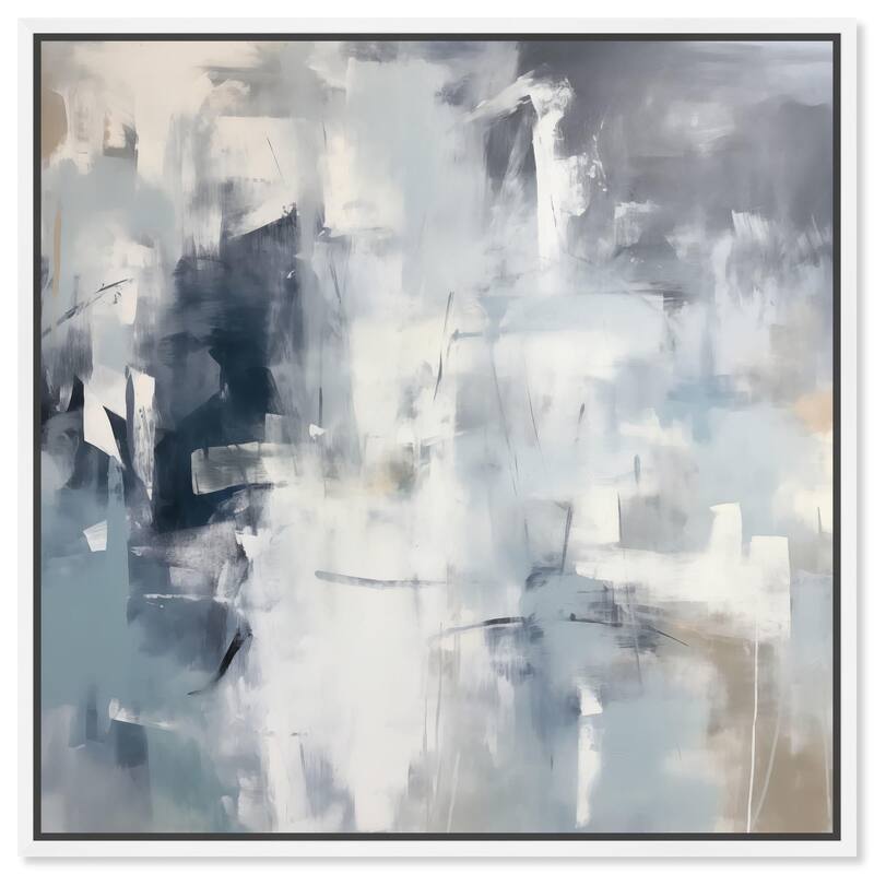 Pulse of the Storm II Canvas by Art Remedy - White - 30" x 30"