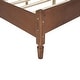 preview thumbnail 10 of 18, Wood Platform Bed with Natural Rattan Headboard, Minimalist Design for Bedroom