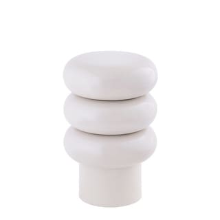 Iron White Stool Retro - Medium