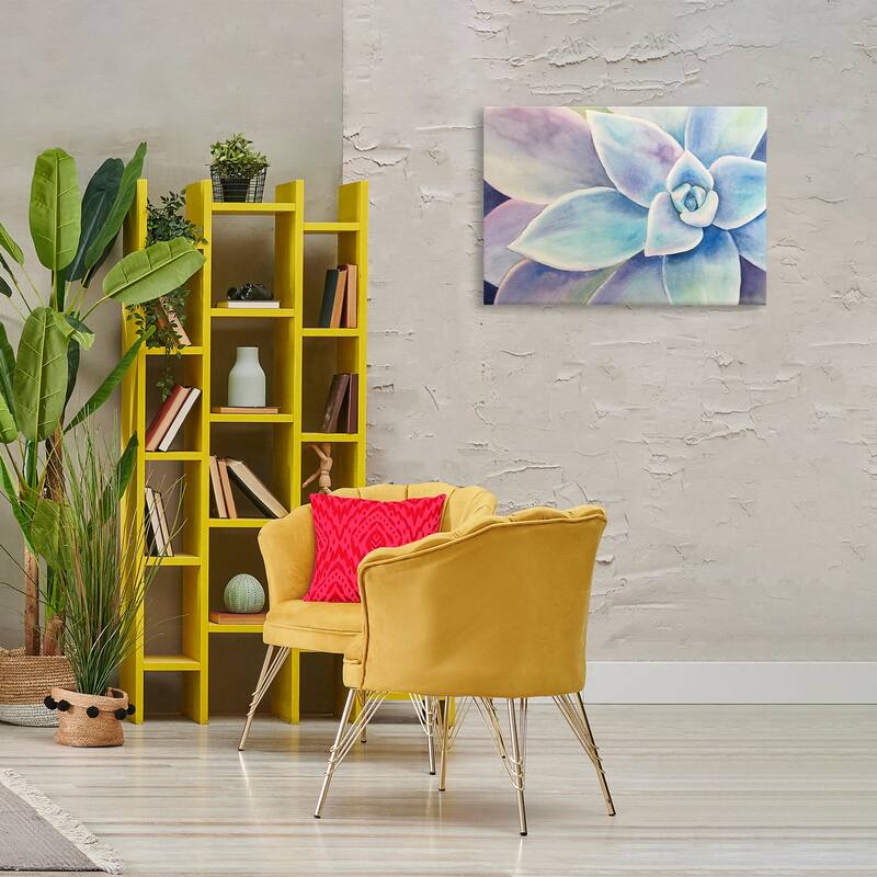 Stupell Cool Toned Succulent Leaves Canvas Wall Art Design By Stephanie Fielden