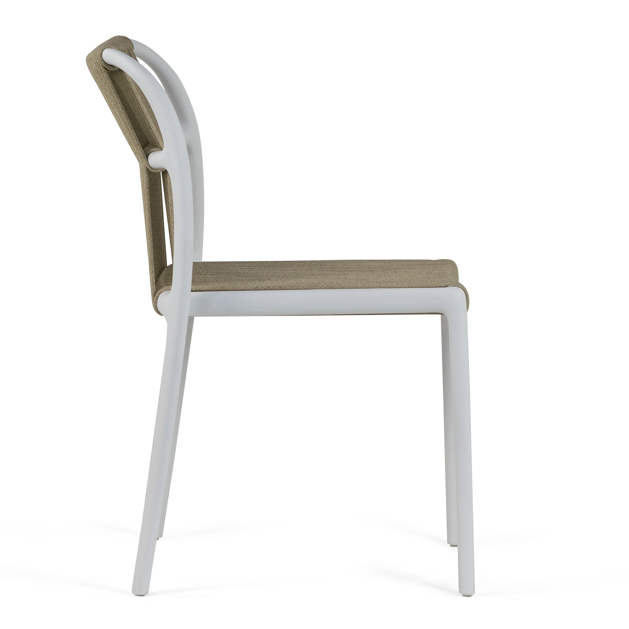 Belden Basma Beige White Outdoor Dining 2 Seats Set