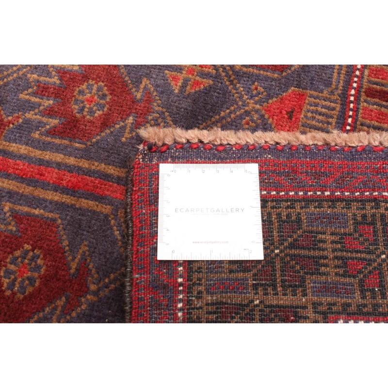 ECARPETGALLERY Hand-knotted Teimani Dark Navy Wool Rug - 2'7 x 4'10