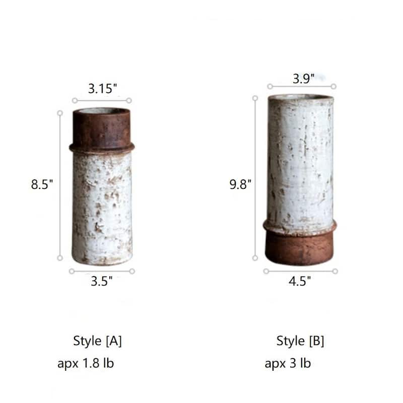 RusticReach Restoration Ceramic Planter Vase - Style[A]