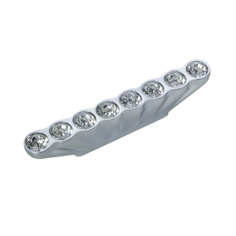 Utopia Alley Gleam 8 Crystal Pull Handle - Decorative Cabinet Chrome Drop Pull Handles, 1.3" Center to Center