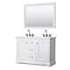Option White / White Quartz Top / Matte Black Hardware