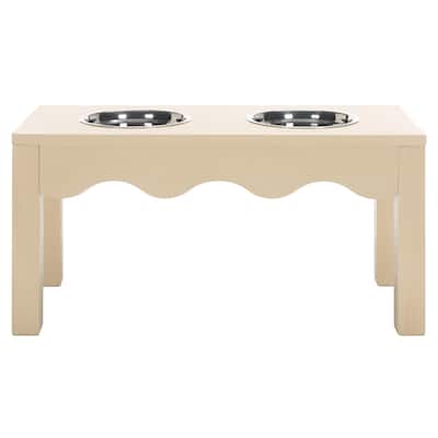 SAFAVIEH Lilith Raised Pet Feeder - 24"W x 11"D x 12"H