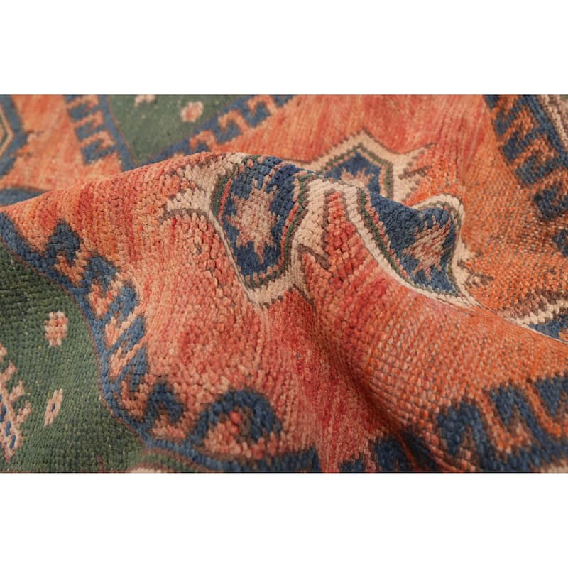 ECARPETGALLERY Hand-knotted Melis Vintage Copper Wool Rug - 4'1 x 6'7