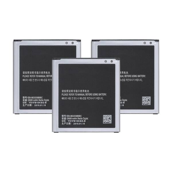 Shop Replacement For Samsung Eb Bg530bbc Mobile Phone Battery 2600mah 3 8v Lithium Ion 3 Pack Overstock 18843378