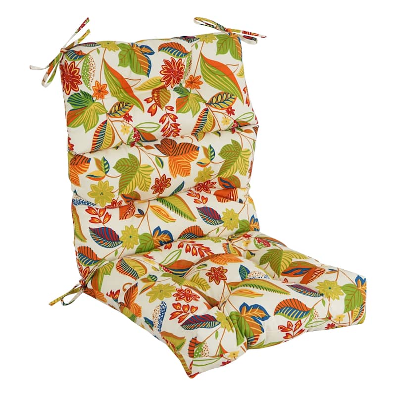 Multi-section Tufted Outdoor Seat/Back Chair Cushion (Multiple Sizes)