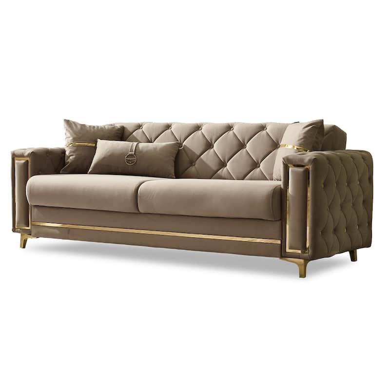 Barbados 4-Pieces Comfortable Sleeper Modern One Sofa One Loveseat Two Chair Living Room Set
