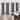 Deconovo 42 Width Silver Line Blackout Curtains(4 Panel)