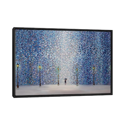 iCanvas "Kiss Under The Rain" by Ekaterina Ermilkina Framed Canvas Print
