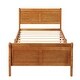 preview thumbnail 40 of 97, Wood Frame Platform Bed with Curved Headboard and Footboard