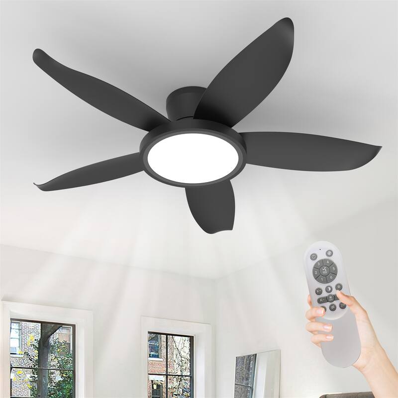 42" High Airflow Plug-in Fan Blades ABS Plastic Fan Blades Ceiling Fan Light