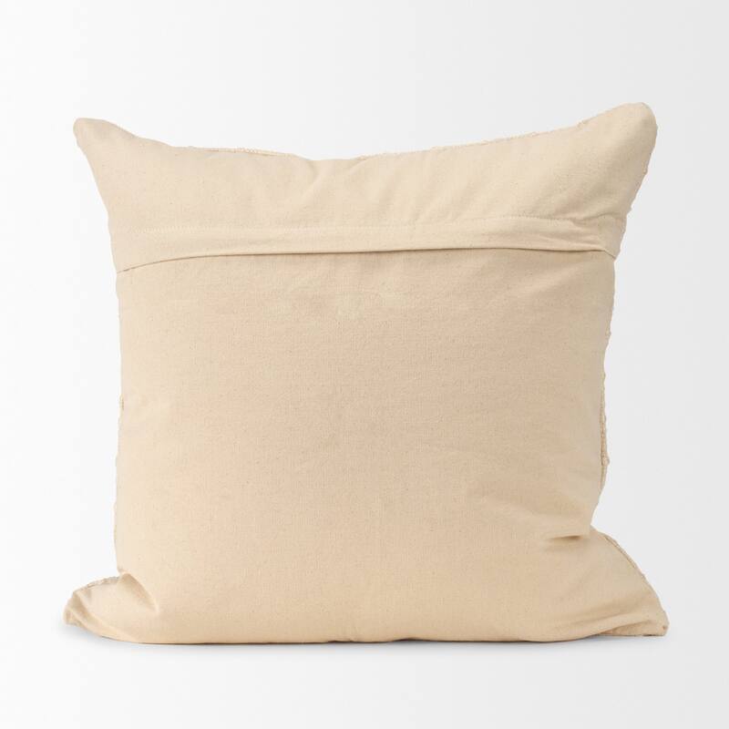 Jacory Cream Checker Textured Decorative Lumbar Pillow Cover