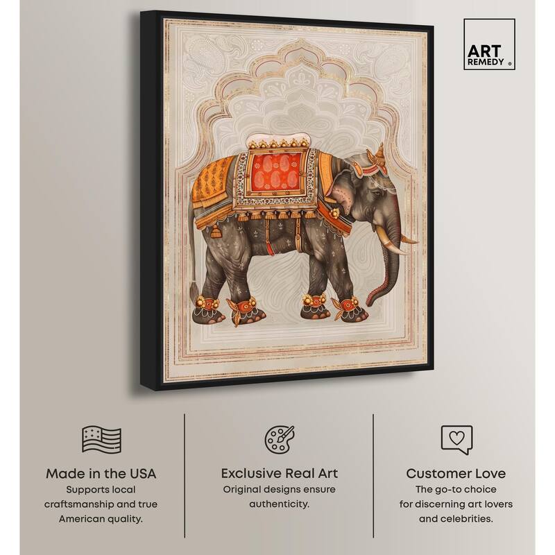 Elephant Queen Canvas by Art Remedy