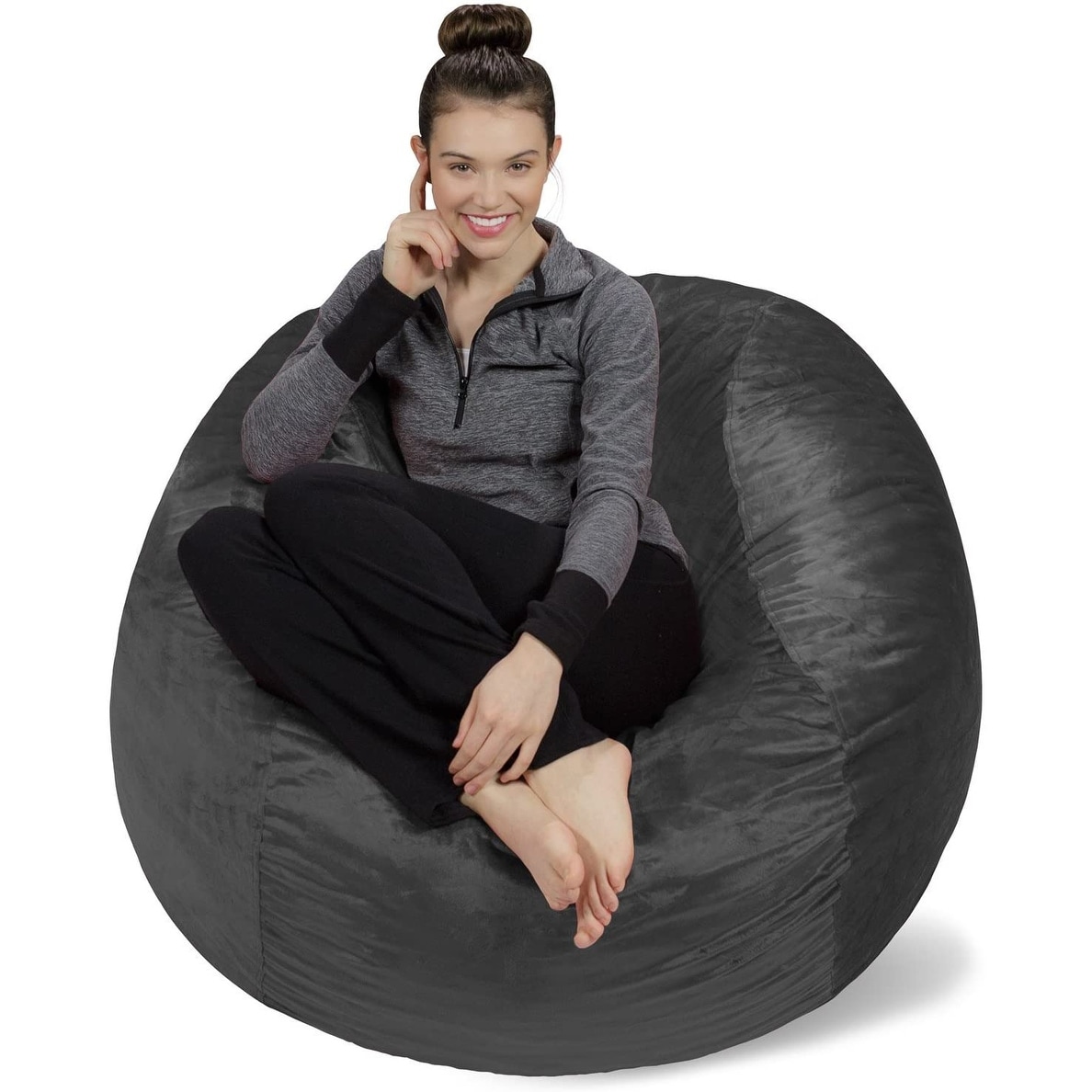 4ft memory on sale foam bean bag