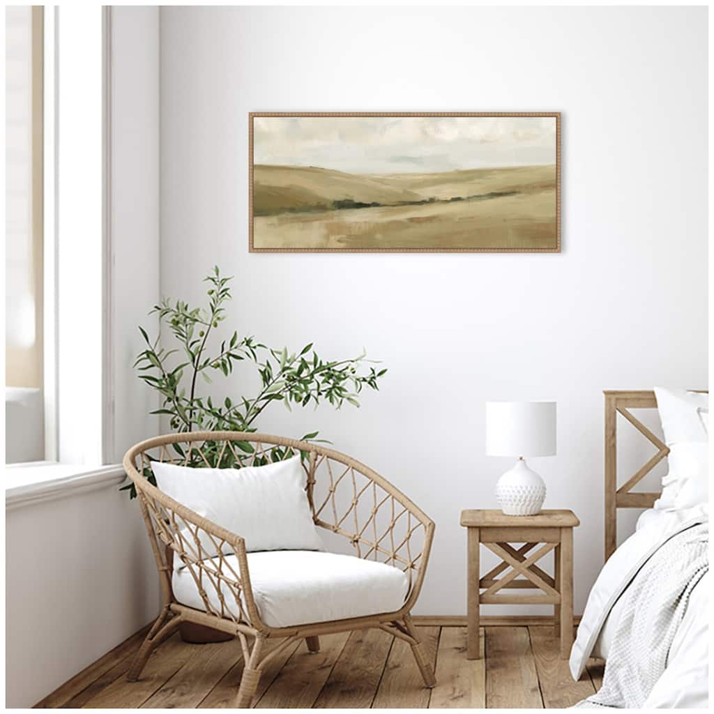 Kate and Laurel Whispering Meadows II Panel by Amy Lighthall Framed Canvas Wall Art Print