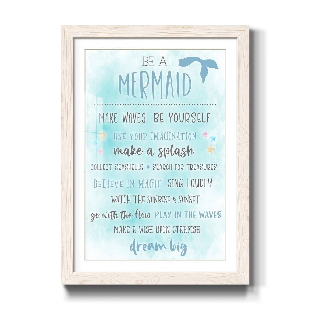 Be a Mermaid-Premium Framed Print - Ready to Hang