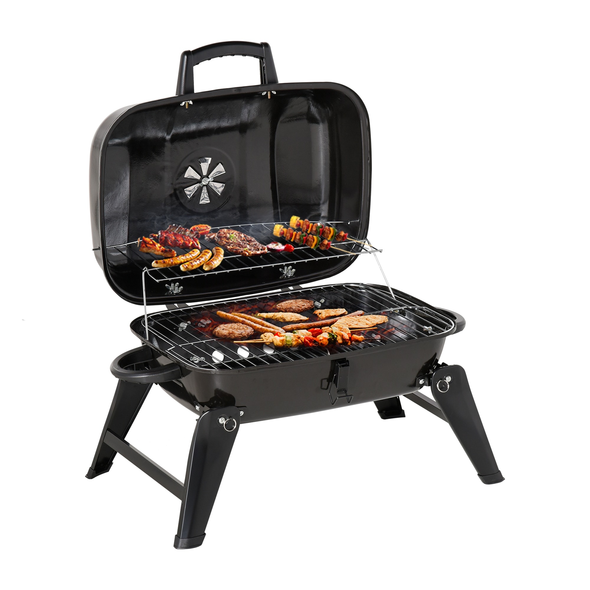 Outsunny Portable Outdoor Tabletop Charcoal Grill On Sale Bed Bath Beyond 28266140