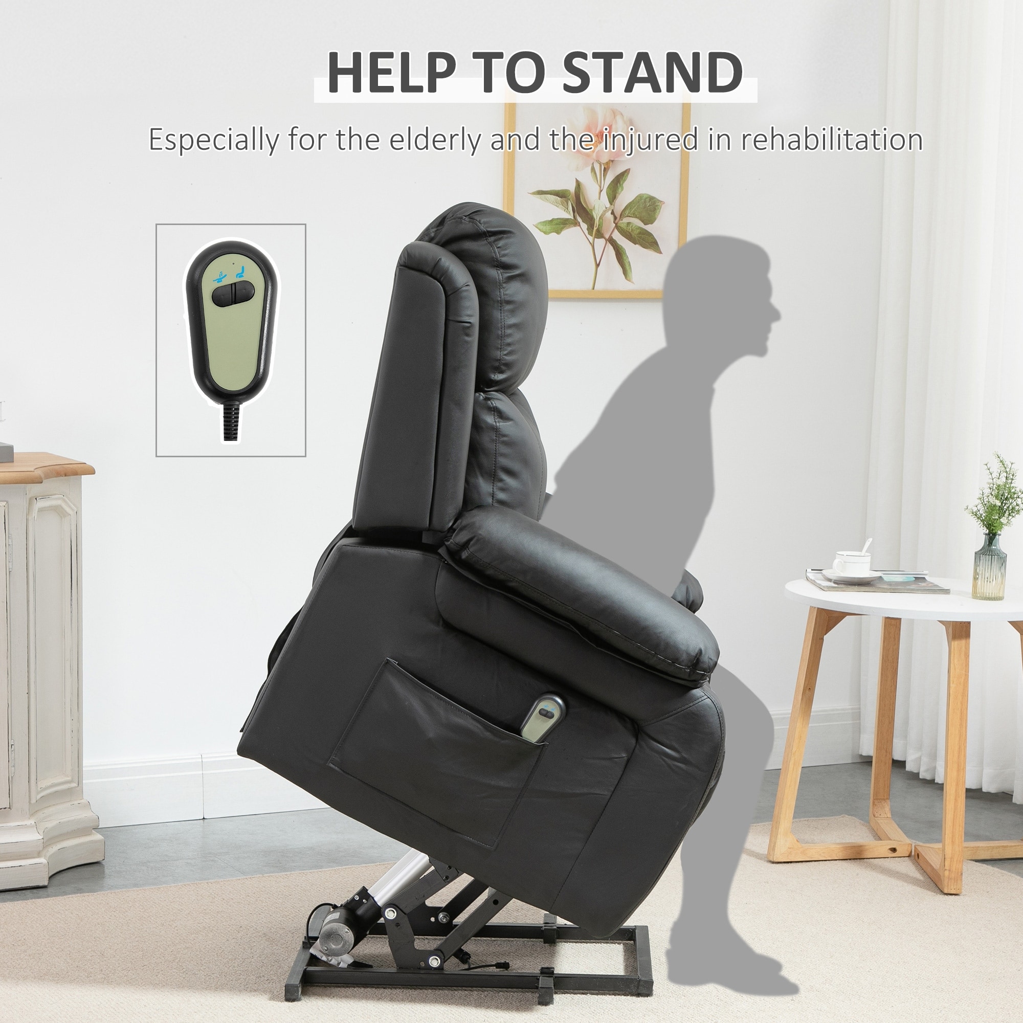 Electric lounge chair for elderly sales