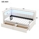 preview thumbnail 13 of 15, Upholstered Twin Size Platform Bed with USB Ports, LED Belt & 2 Drawers, Pink