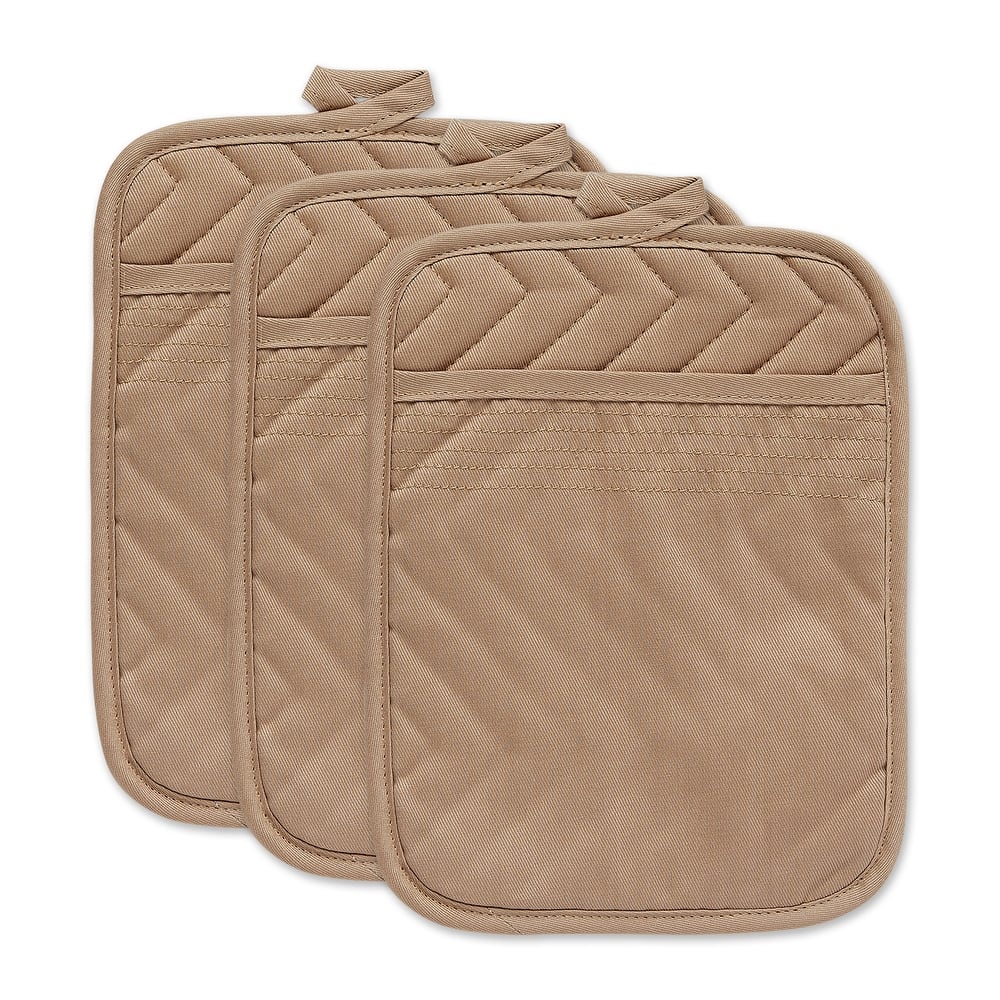 DII Quilted Kitchen Potholder Set (Set of 3)