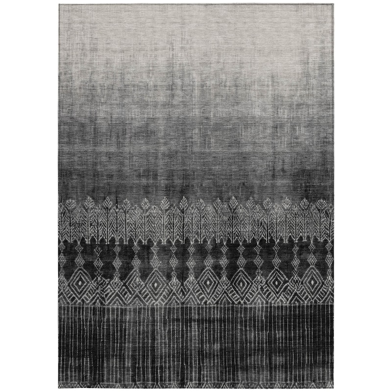 HomeRoots Ombre Transitional Rectangle Outdoor Rug