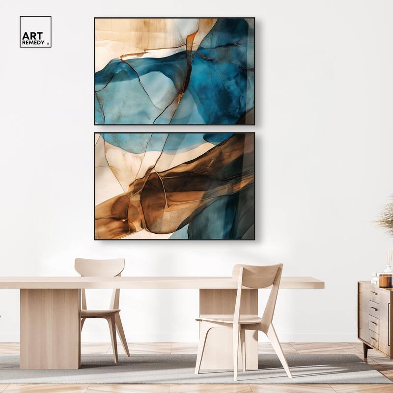 Glitch Aesthetic III Canvas Set of 2 by Art Remedy