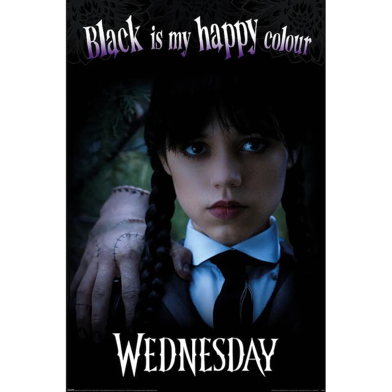 Wednesday - Happy Color Art Poster - 24 x 36 Inch
