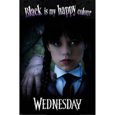 Wednesday - Happy Color Art Poster - 24 x 36 Inch