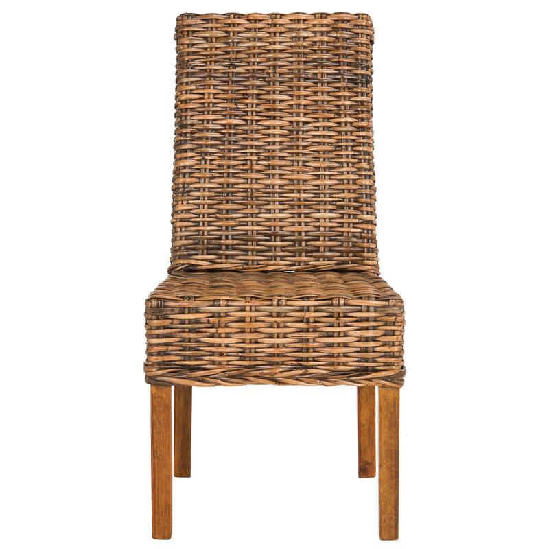 SAFAVIEH Marcy Brown Side Chair (Set of 2) - 18.1" W x 19.7" L x 39" H - 19"W x 22"D x 39"H