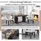 preview thumbnail 5 of 30, Modern Dining Table Set 4 Upholstered Chairs