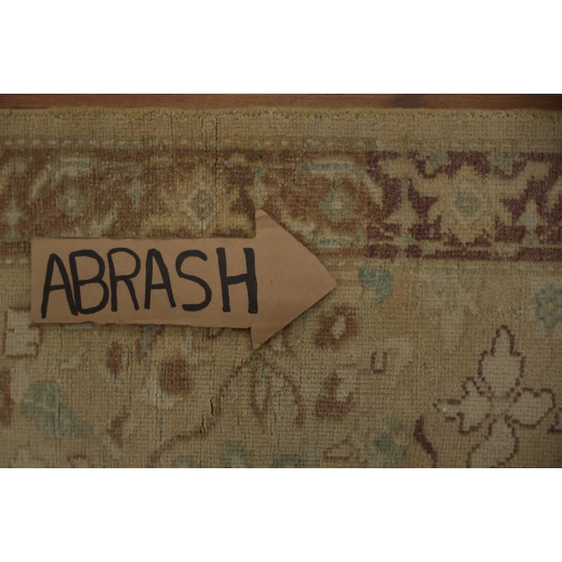 Hand Knotted Oriental 100% Wool Carpet Traditional All-Over Beige & Ivories Ziegler Area Rug - 3' 10'' X 2' 0''