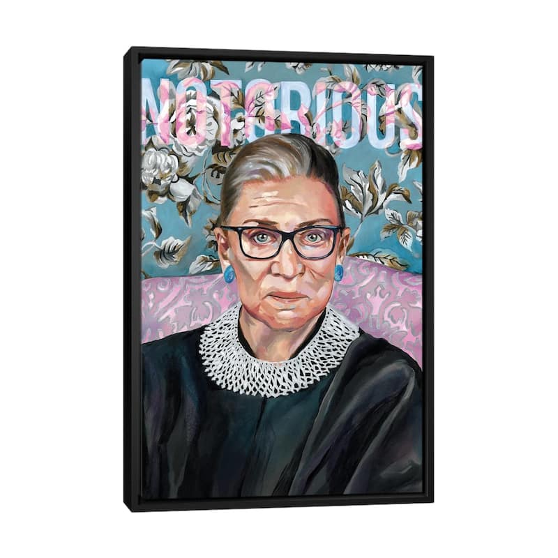 iCanvas "RBG" by Heather Perry Framed Canvas Print - Black - 40x26