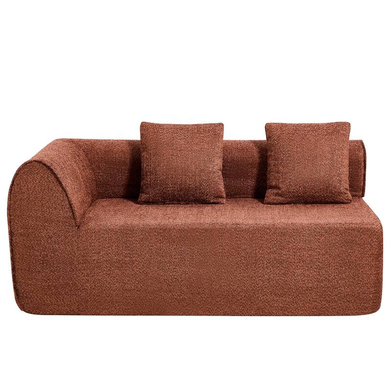 Christopher Knight Home - Curved Modular 110" Upholstered Sectional Sofa